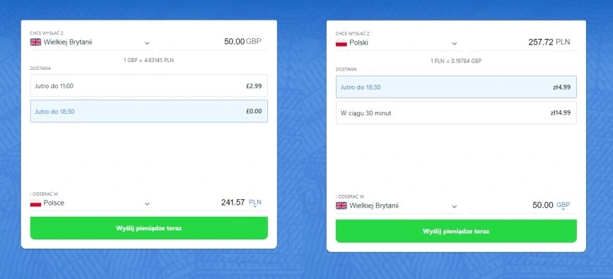 TransferGo rejestracja pierwszy przelew